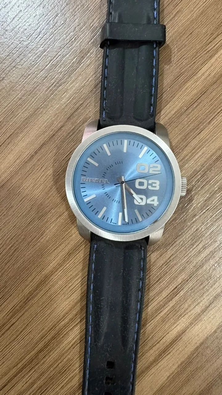 Relógio Diesel DZ1512 Double Down 46mm Azul