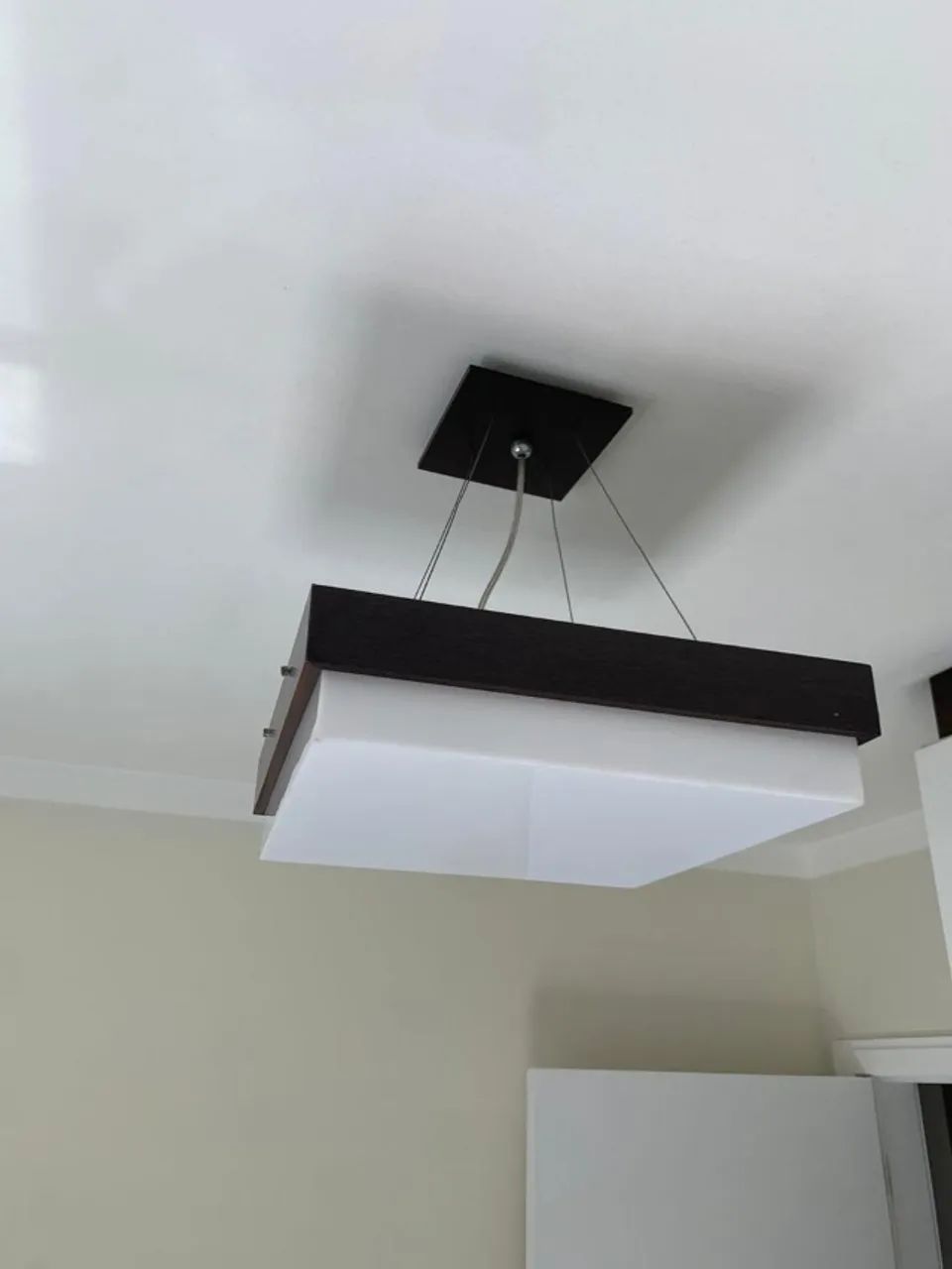 Lustre Pendente Retangular Moderno - 2 Unidades - Perfeito Estado - Foto 4