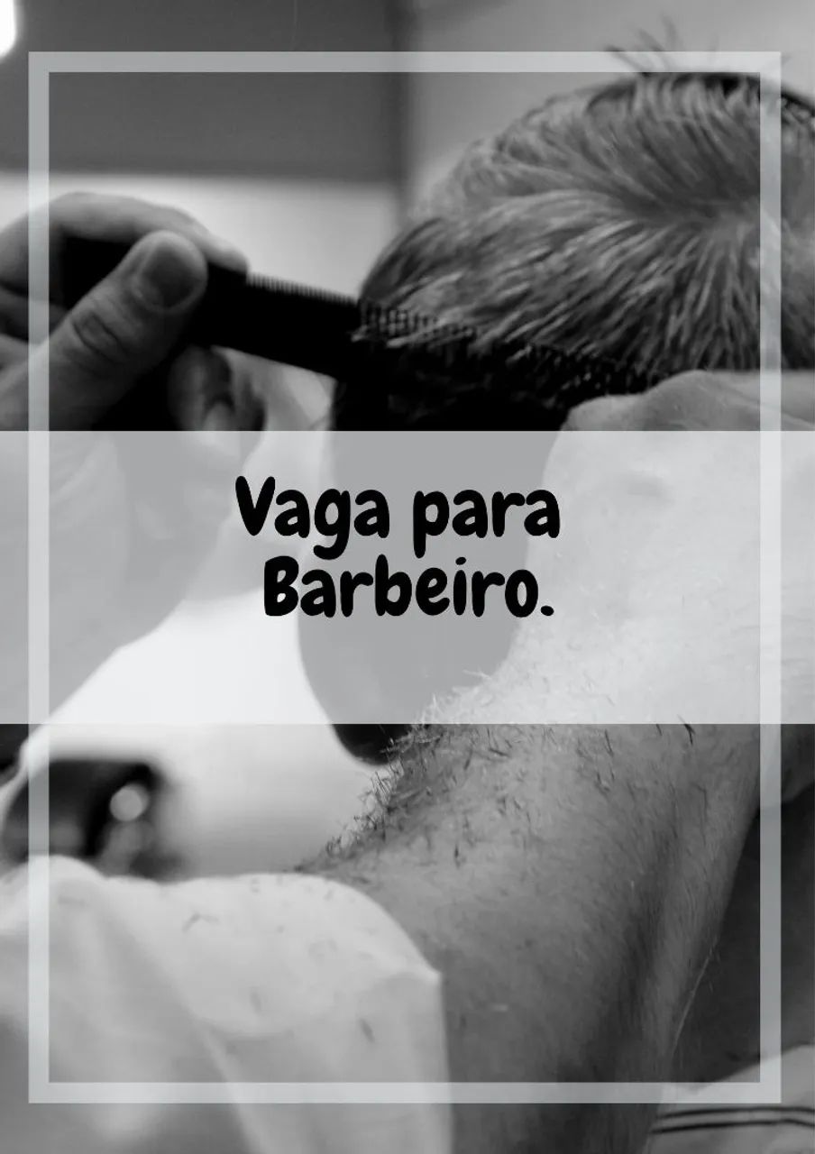 Vaga para barbeiro 
