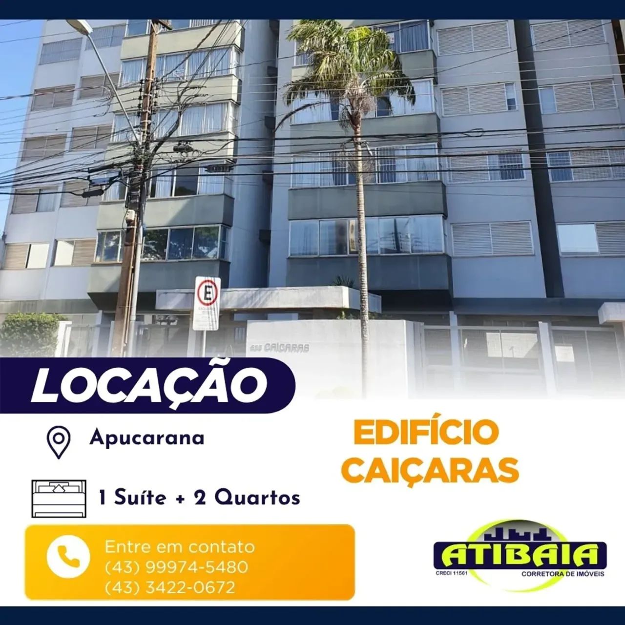 Ed Caiçaras -Apto central - 3 quartos sendo 1 suíte - 2 vagas