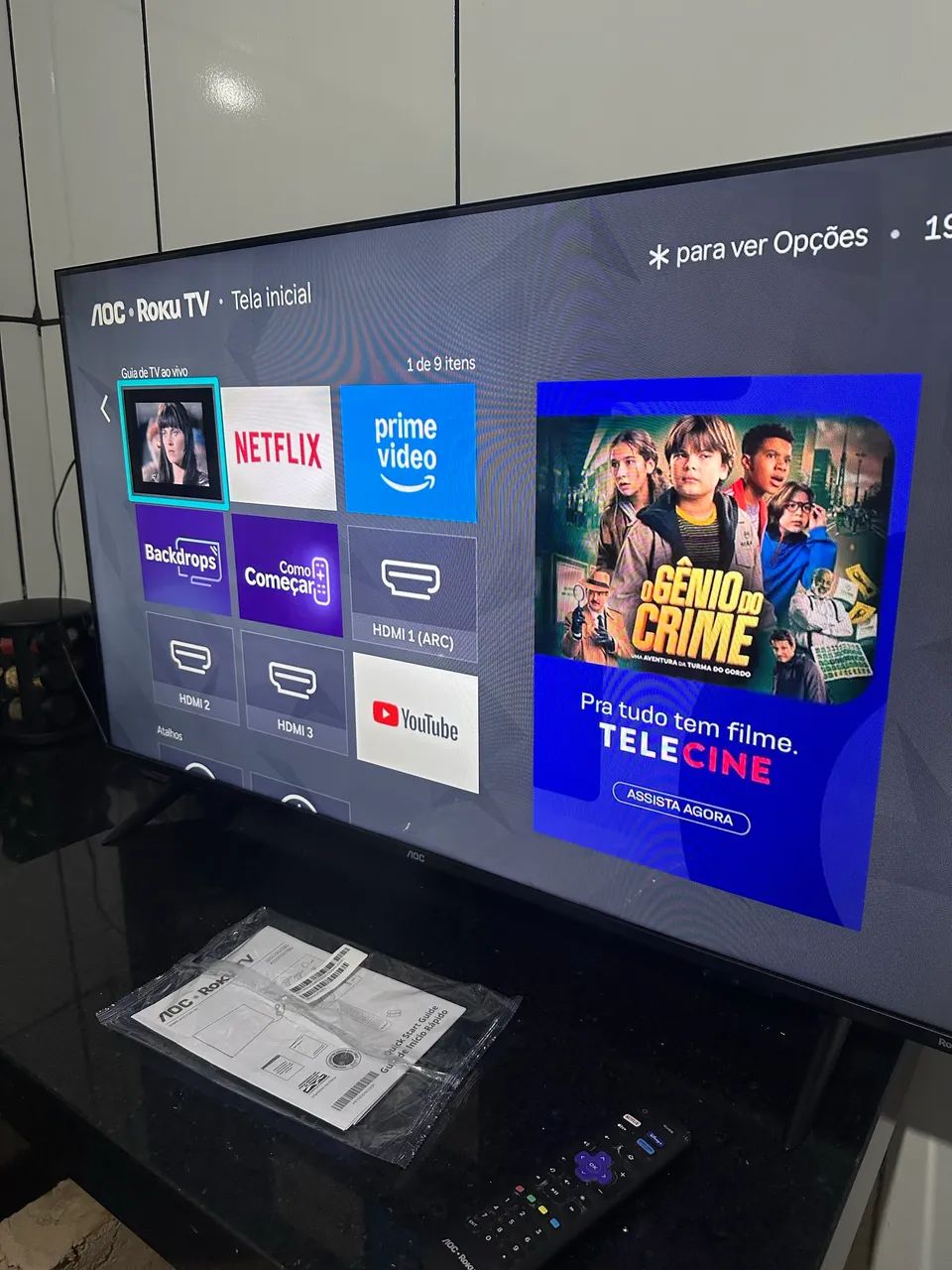 Smartv 43 3 meses NF nova 1100$ - Foto 5
