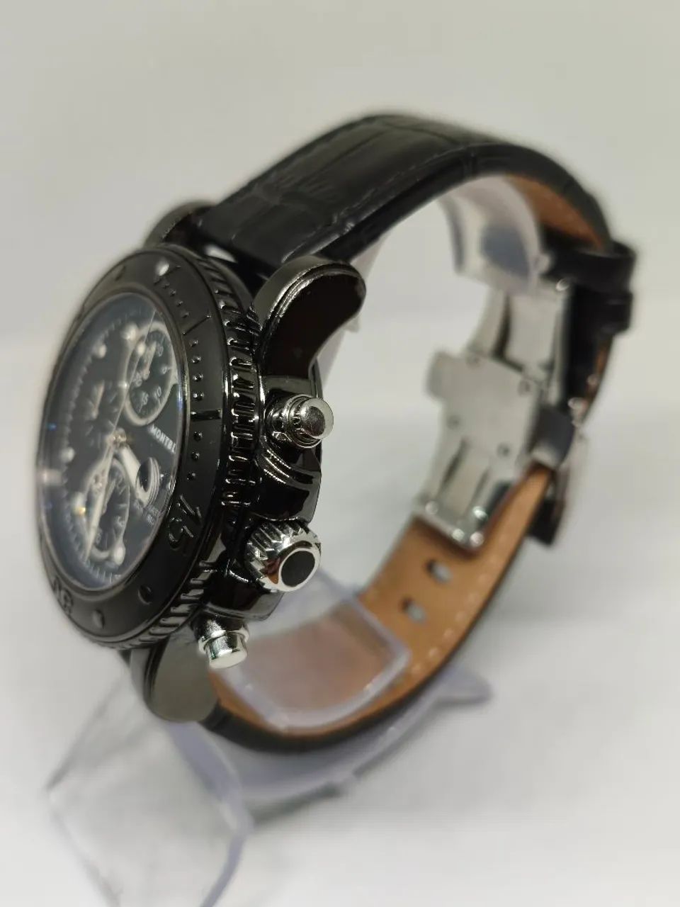 RELÓGIO MONTBLANC SPORT CHRONOGRAPH AUTOMATIC 200M BLACK DLC 44MM - Foto 5