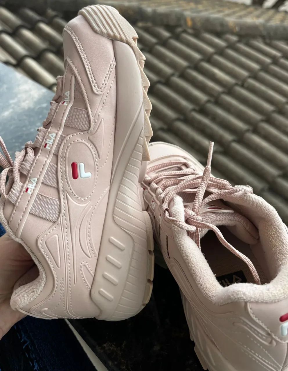Tênis fila n.37 rosa  - Foto 2