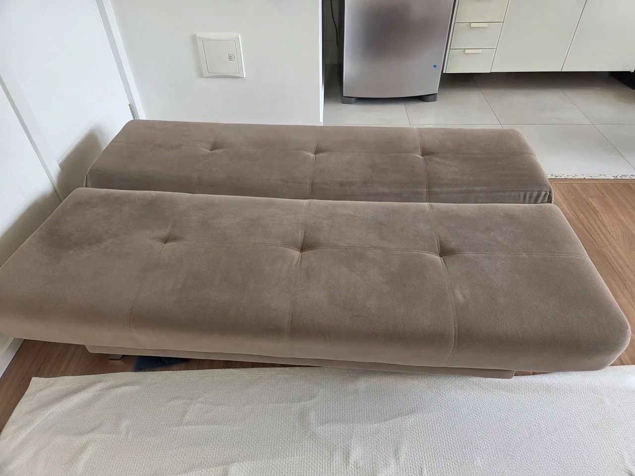 Sofá-Cama 1,90 m com Molas Ensacadas - Usado em Bom Estado - Foto 3