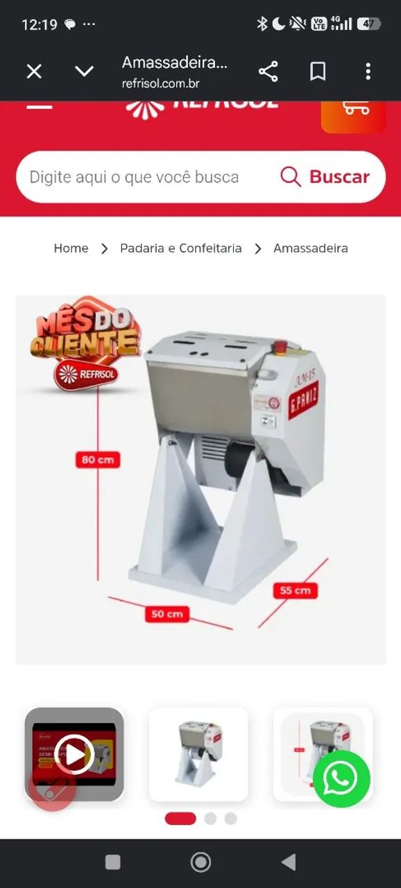 Amassadeira g paniz 15kg - Foto 2