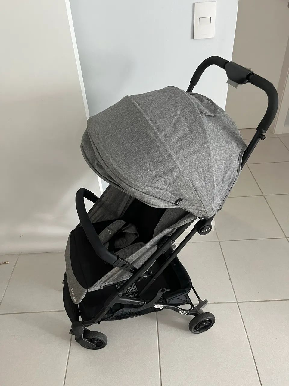 Cosco Kids, Carrinho de Bebê Minny, Cinza Mescla - Foto 2