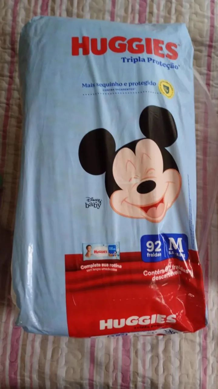 Pacotes de fraldas Huggies M - Foto 2