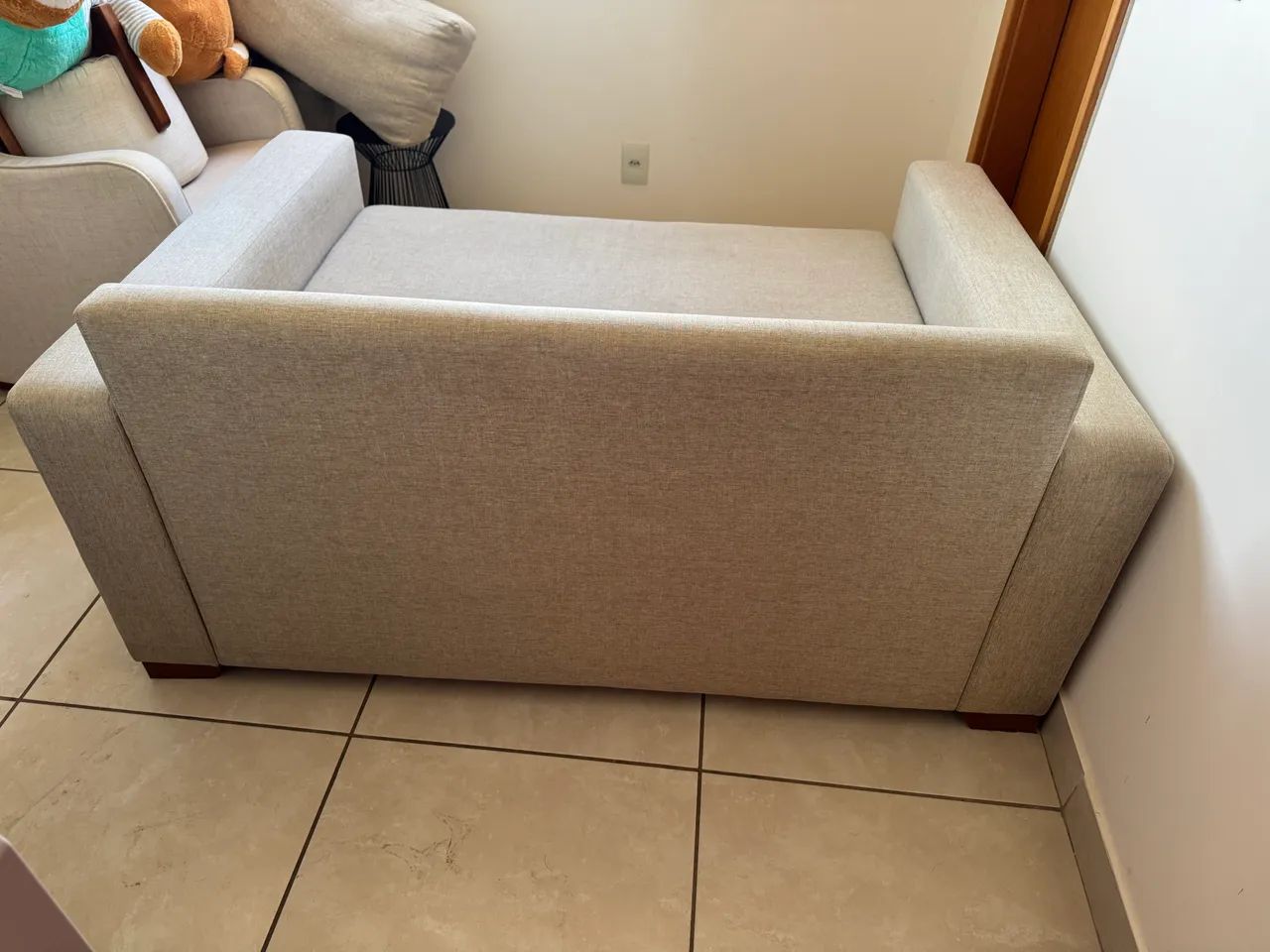 Sofá 2 lugares no linho cru  - Foto 3