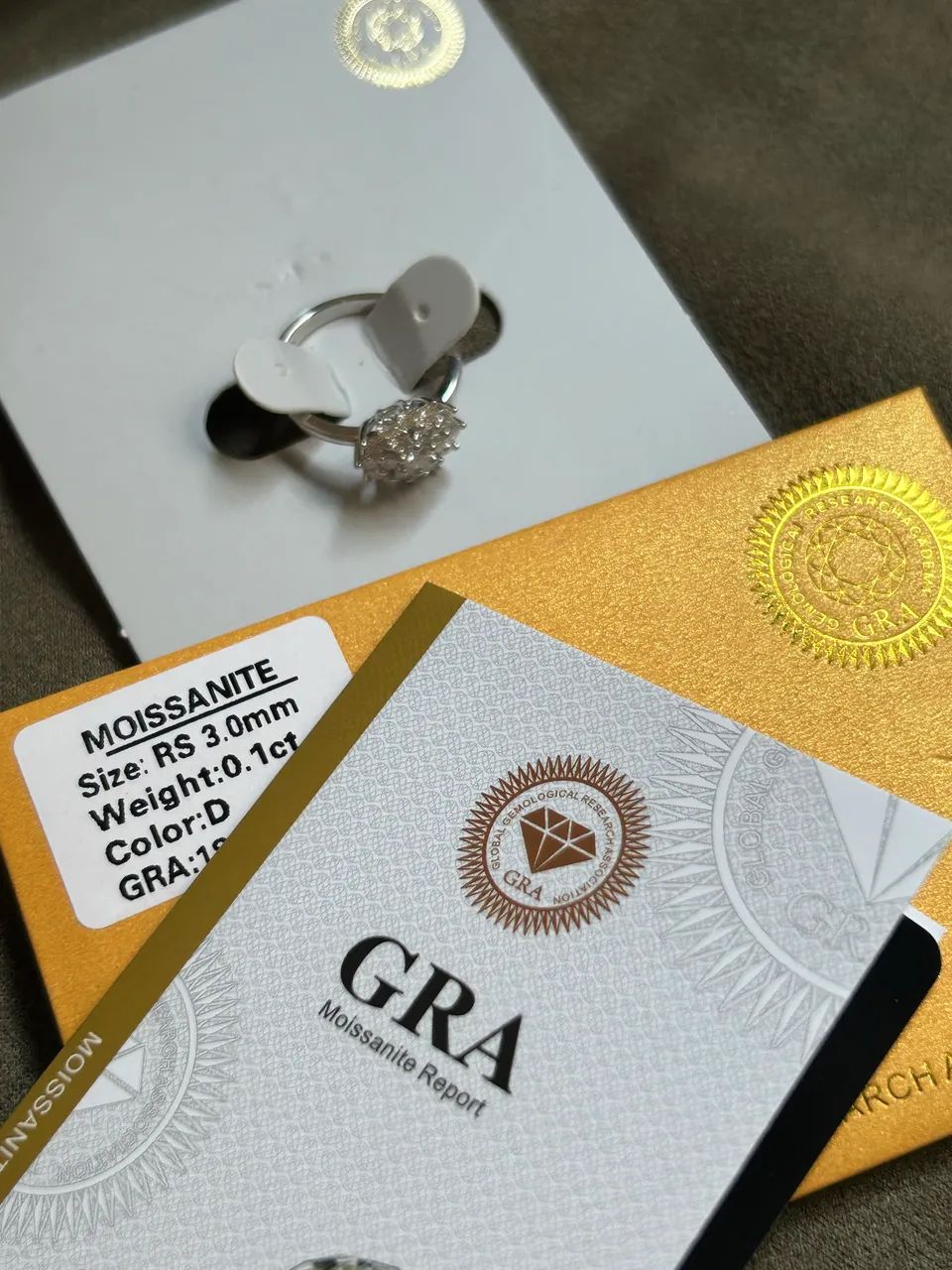 Anel chuveiro Moissanite - Foto 5