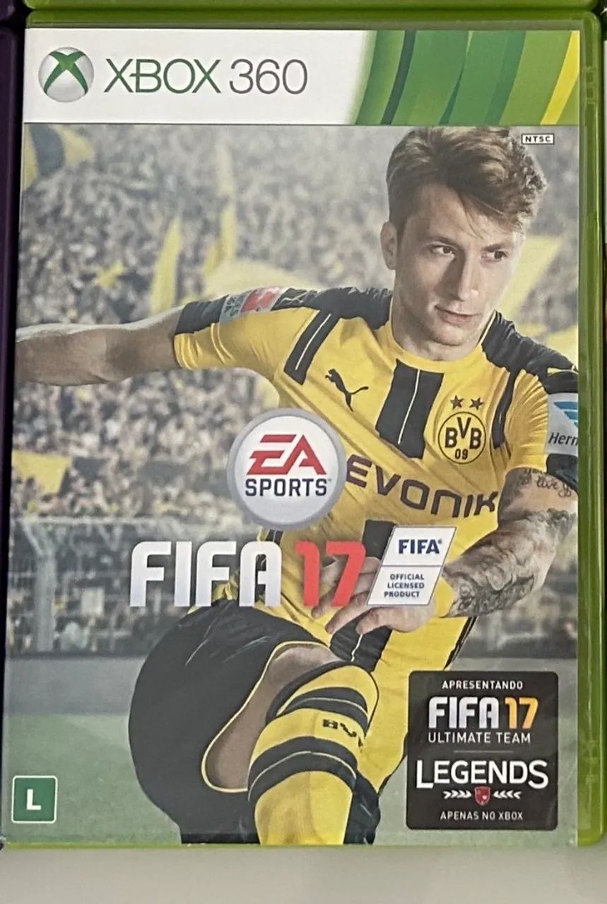 Fifa 17 xbox 360 CONTÉM BRASILEIRÃO E JOGADORES LICENCIADOS