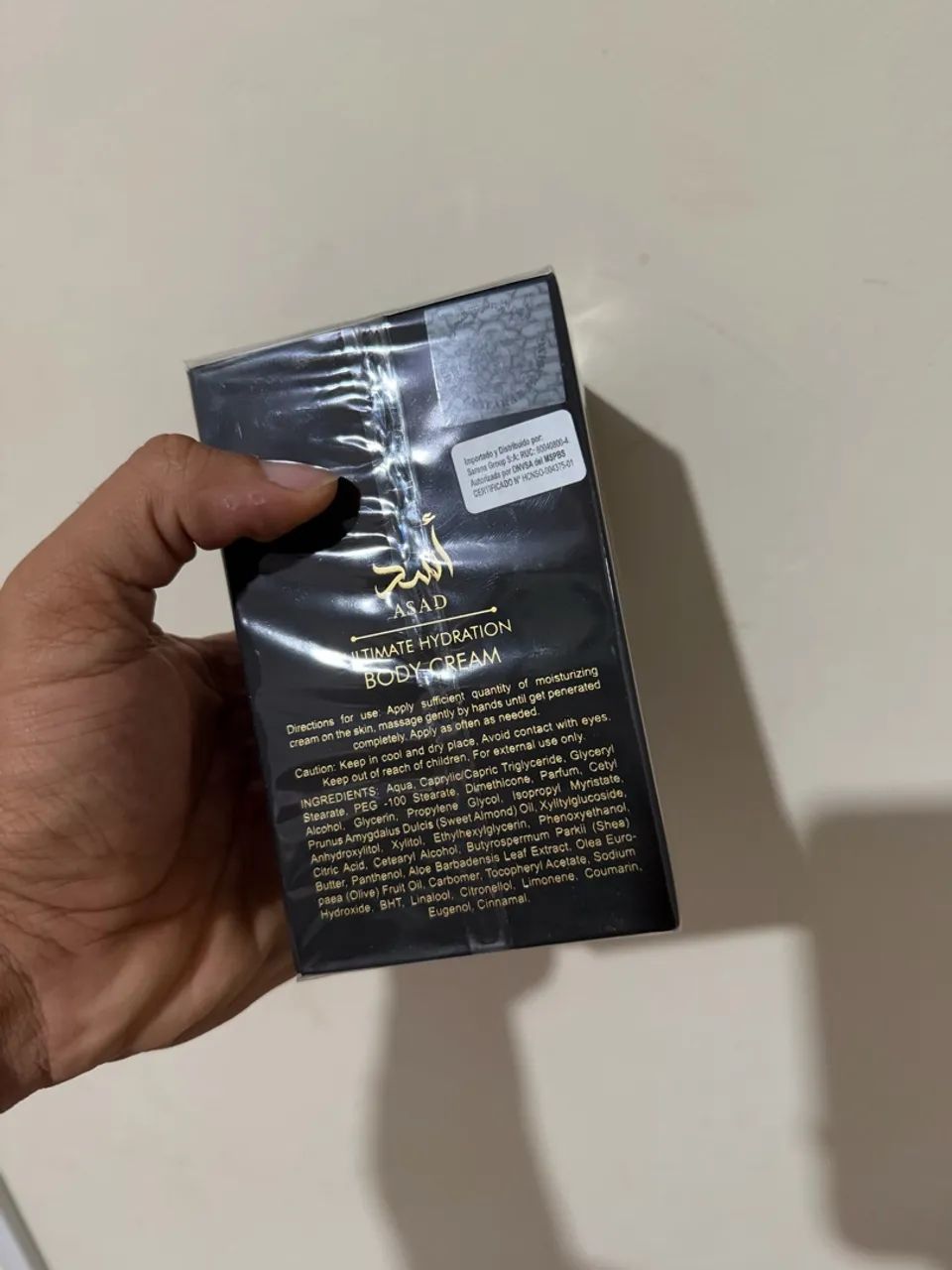 Creme Corporal Asad Lattafa 280g Original Importado Lacrado - Foto 3