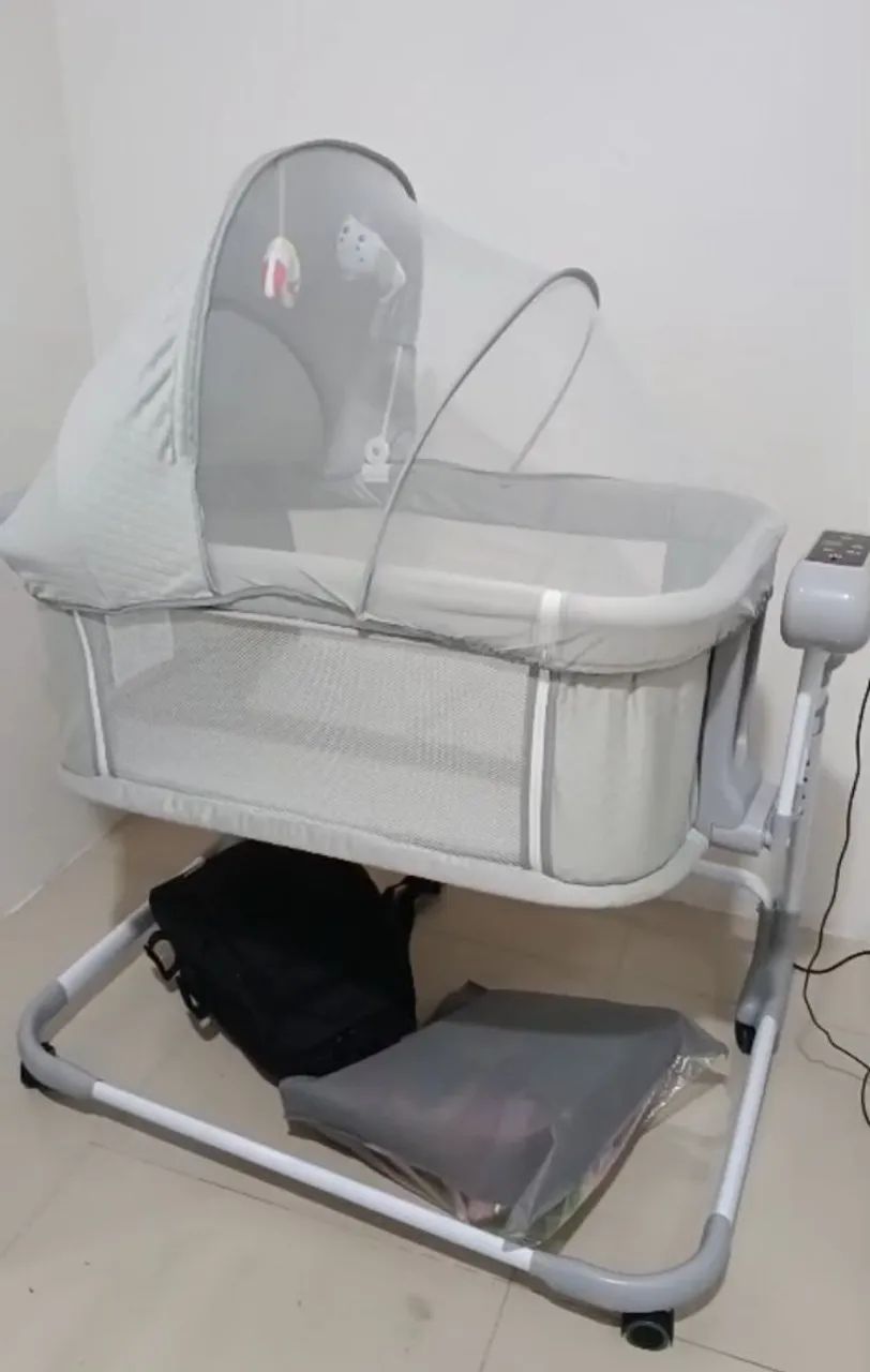 Berço Moisés com balanço automático bluetooth 