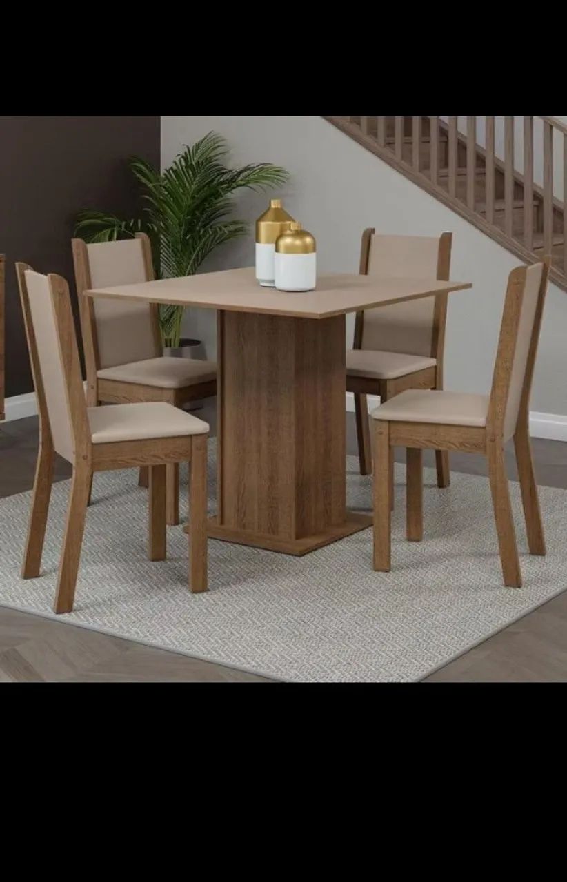 Vendo mesa 4 cadeiras.