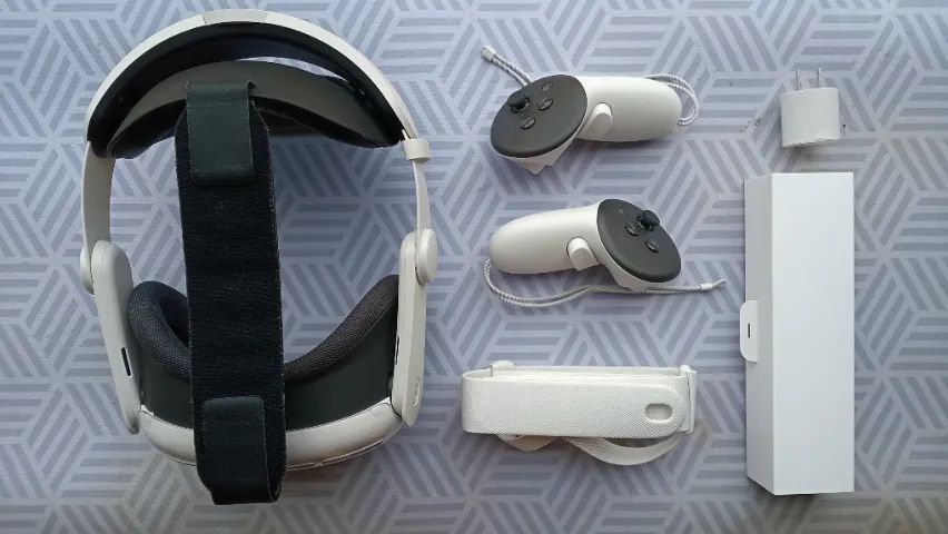 Meta quest 3 512gb semi-novo + Acessórios. - Consoles de Vídeo