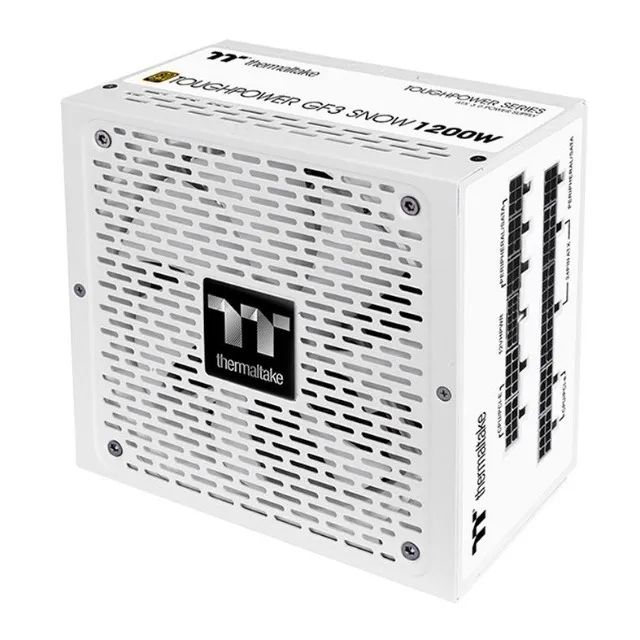 Fonte Thermaltake 1200 ToughPower GF3 Snow, 1200W, 80 Plus Gold, Branca, PS-TPD-1200FNFAGB - Foto 2