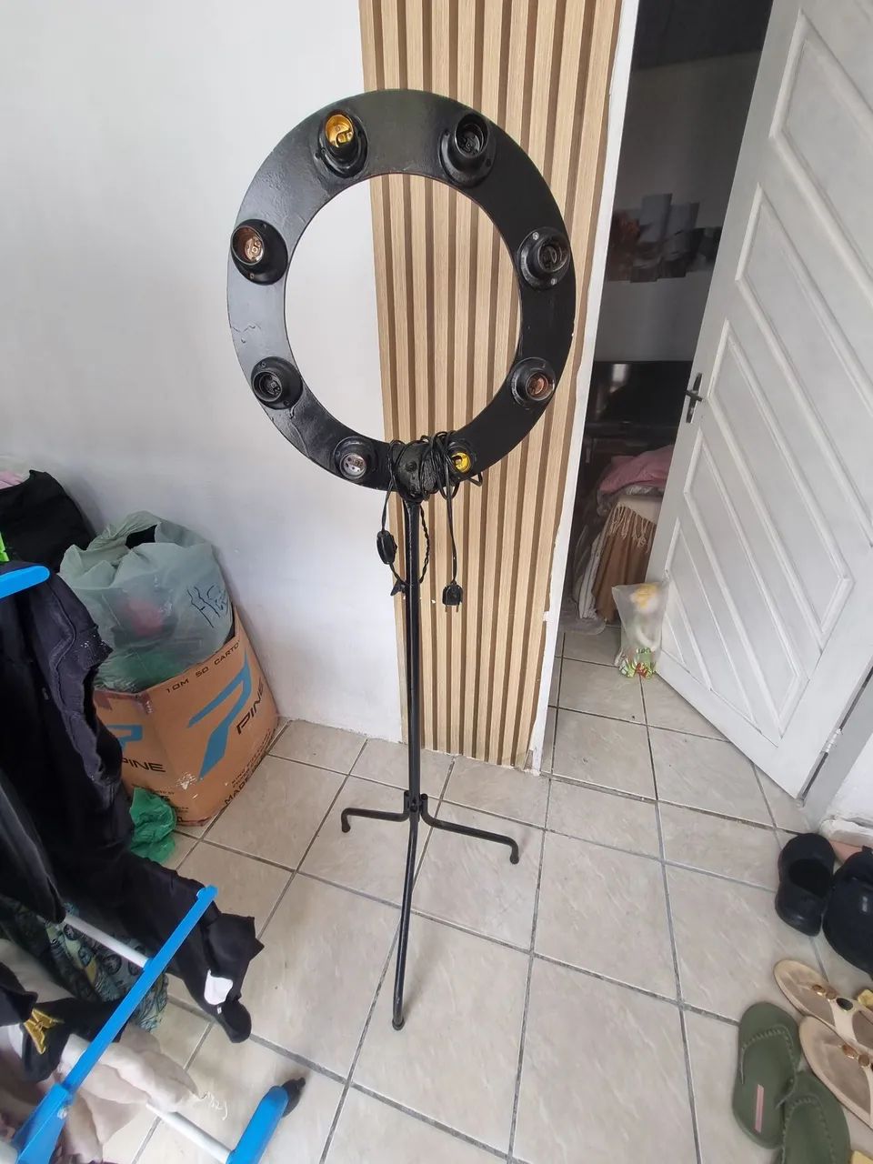 Ring light com bocal para lampadas - Foto 2