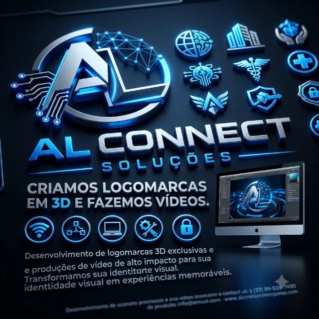 Logo 3D | produção expressa | muito rápida