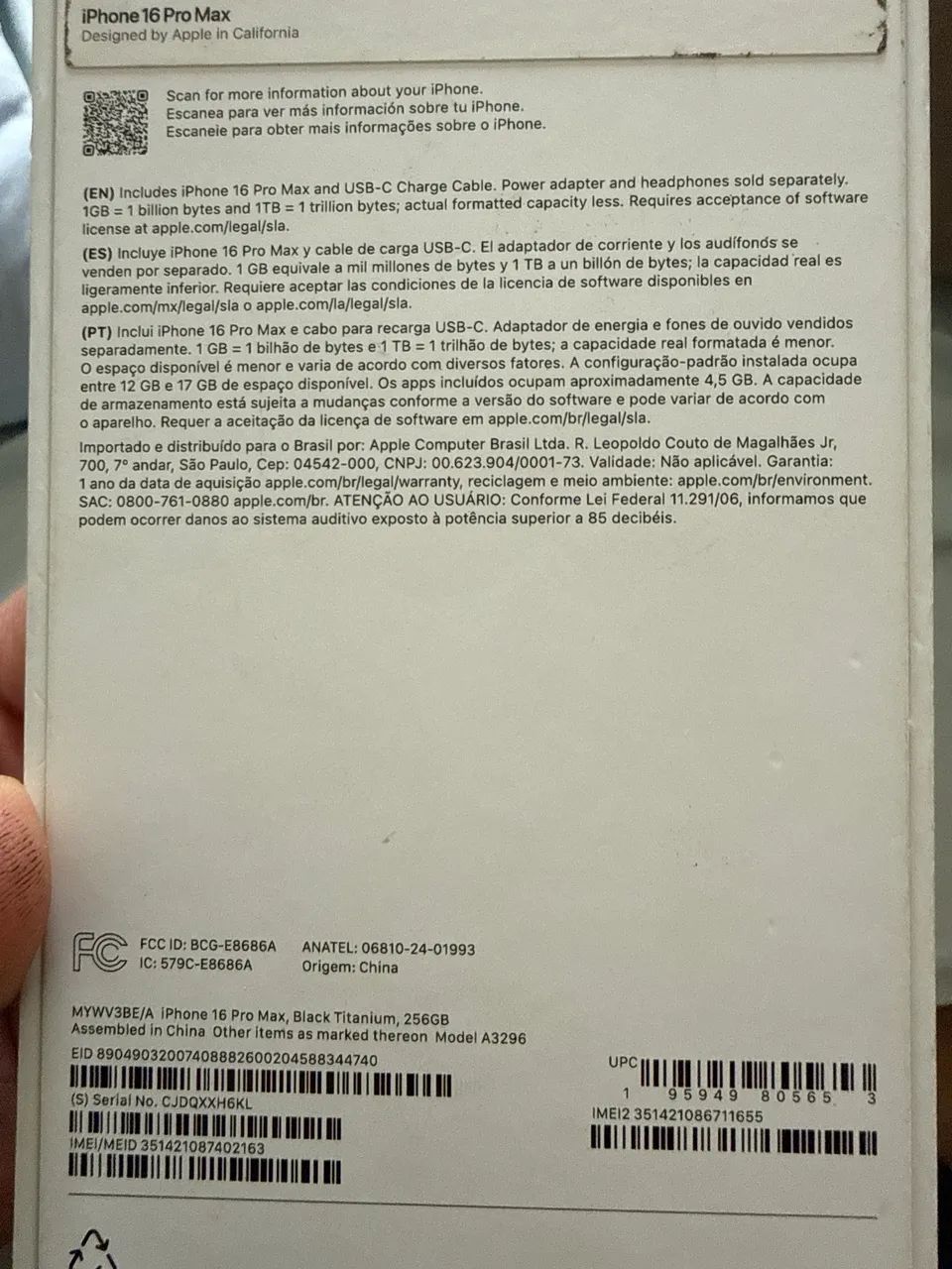 iPhone 16 pro Max preto titanium 256 hb - Foto 2