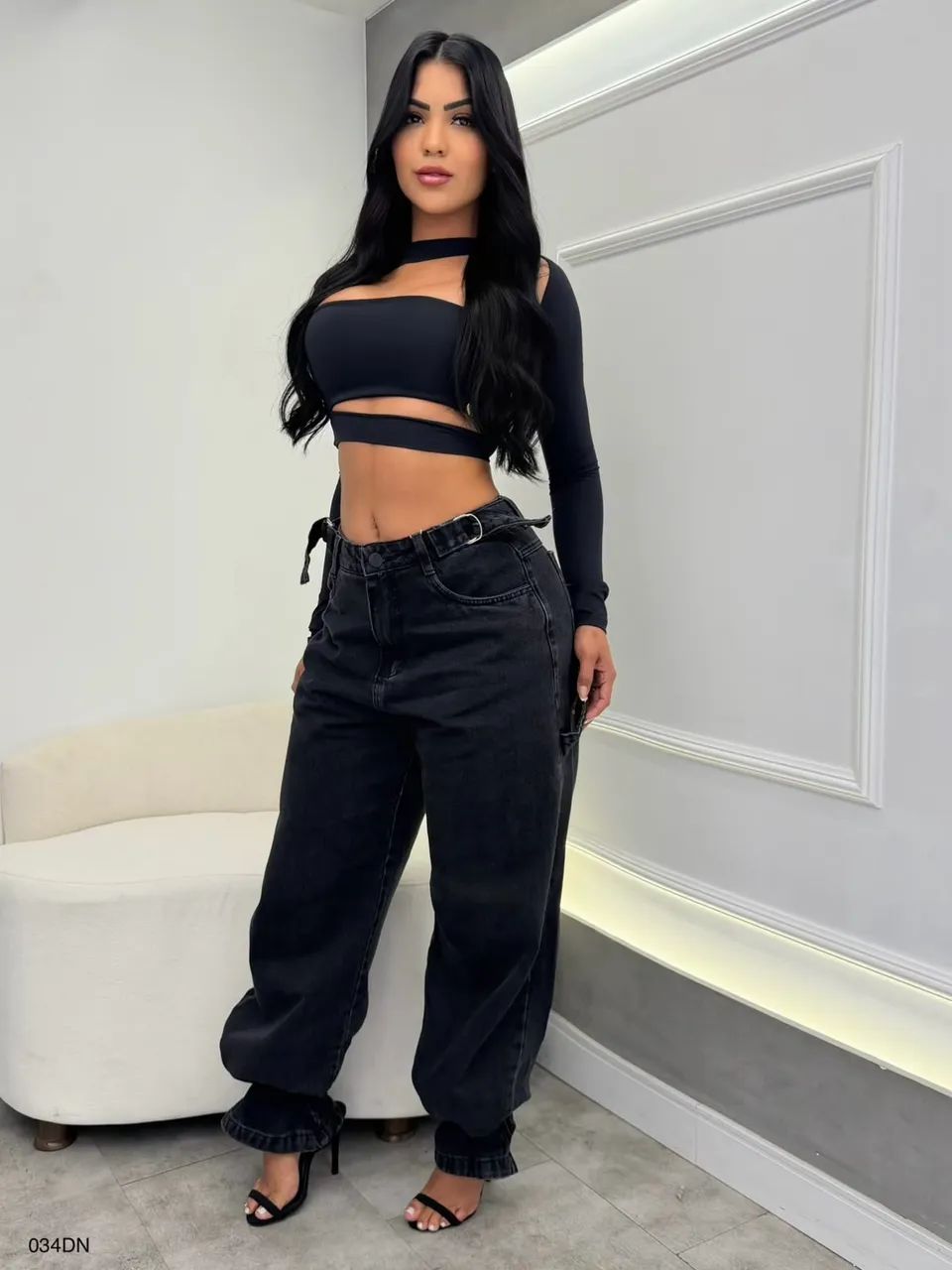 Calça wide leg pimenta original 
