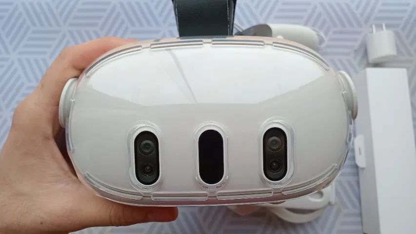 Meta quest 3 512gb semi-novo + Acessórios. - Consoles de Vídeo