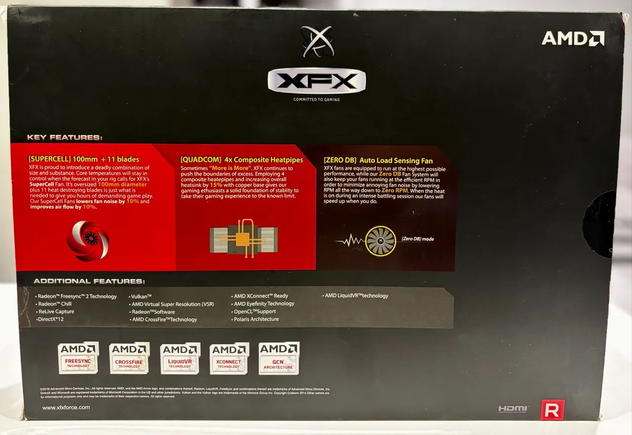 Placa de vídeo Radeon RX 580 8GB - XFX - Foto 5