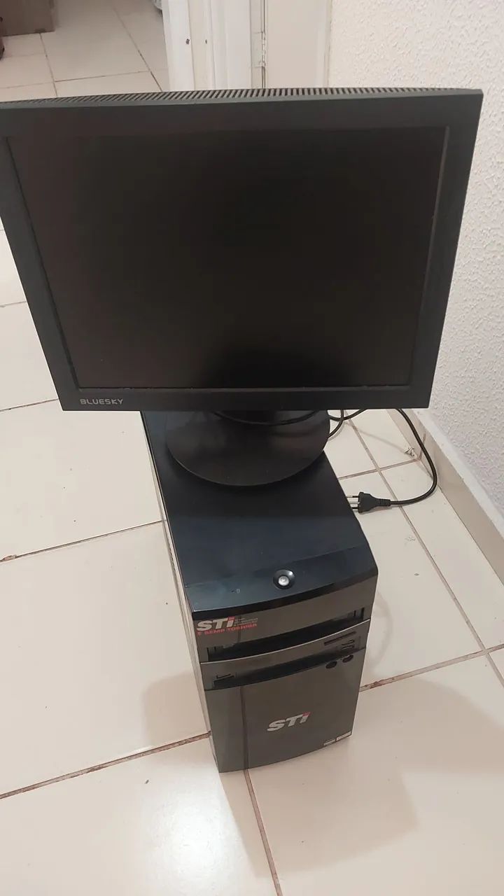 Computador Desktop + monitor + 500GB + 4GB RAM + teclado e mouse - Foto 4