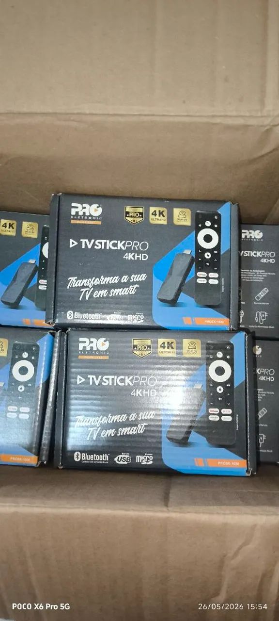 Smart box Stick pro 4k bluetooth 2gb/16gb com comando de voz PRO eletronic - Foto 4