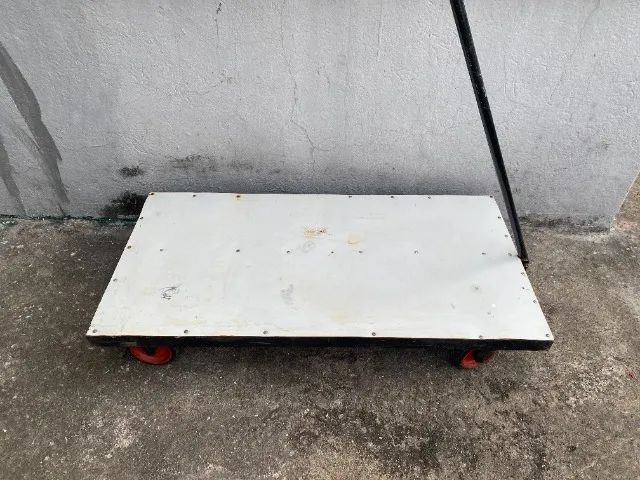 CARRINHO PLATAFORMA DE CARGA 400 KG TAMPO ALUMINIO  - Foto 3