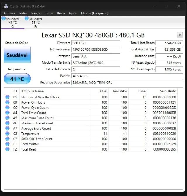 SSD Lexar 480gb - Foto 2