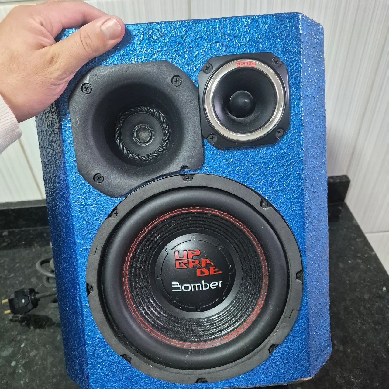  Caixa Trio Bomber Custom 8 Polegadas + Módulo - Som Automotivo Forte  - Entrego Hoje - Foto 2