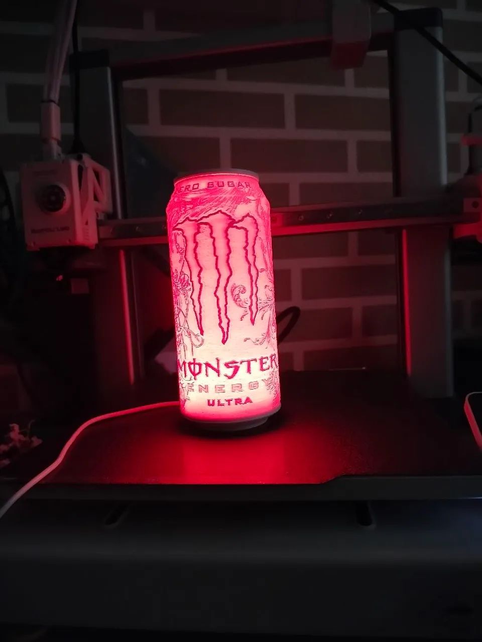 Luminaria monster com controle