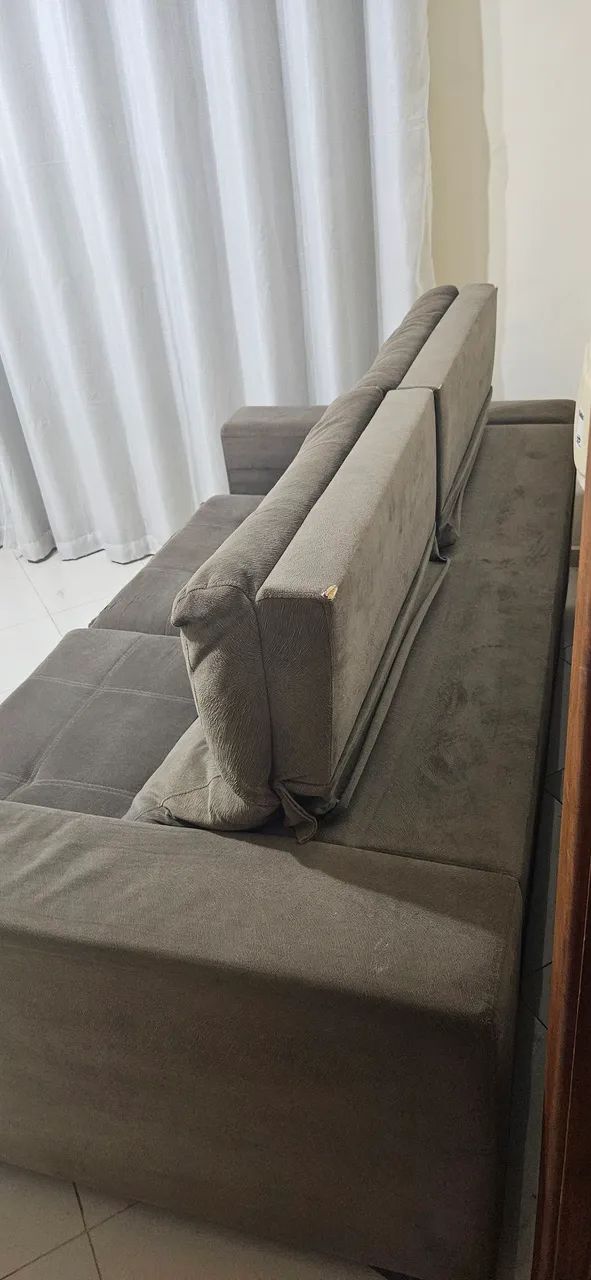 Sofá retrátil e reclinável 2m - Foto 5