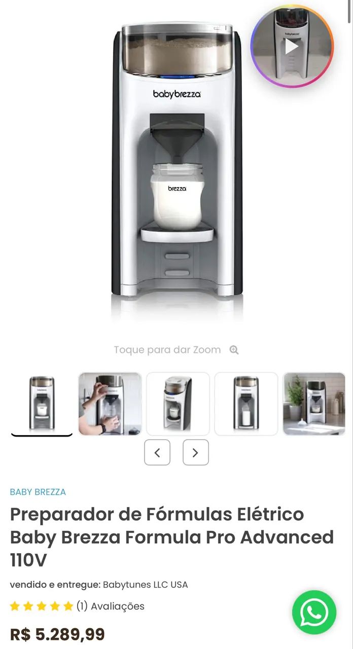 Misturador / Aquecedor Fórmula Baby Brezza - Foto 3