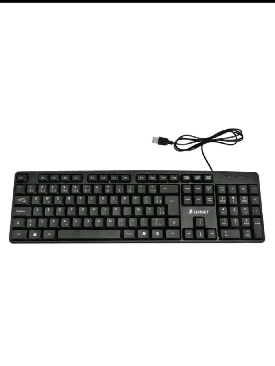 Teclado Para Pc Computador Notebook Com Fio USB