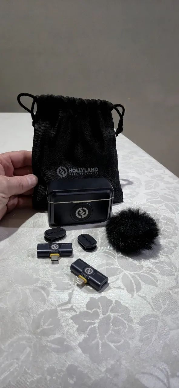 Microfone hollyland Lark M2 pró, compatível Android e IOS, estado de novo.. - Foto 2