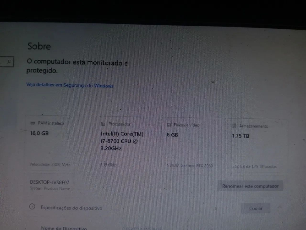 Pc gamer/ também troco por iphone ( ou Android do meu interesse) - Foto 3