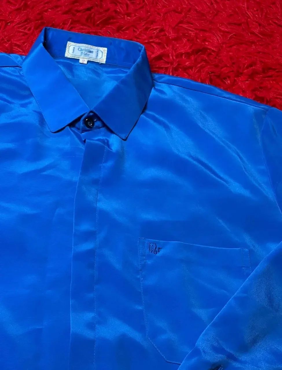 camisa dior de seda anos 90 - Foto 5
