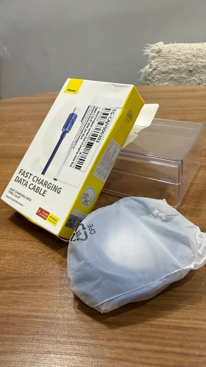 Cabo USB-C para Lightning Baseus 20W (2 Metros) Azul