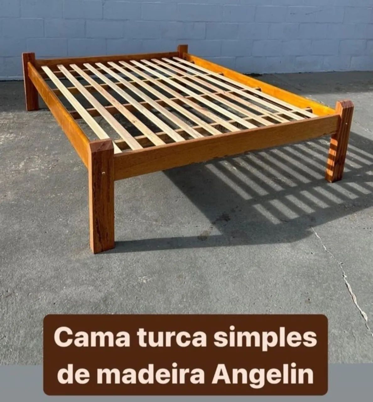 CAMA BASE / madeira 