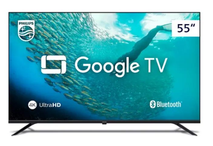 Smart TV LED 55" 4K Preto - PHILIPS DE BARBADA - Foto 3