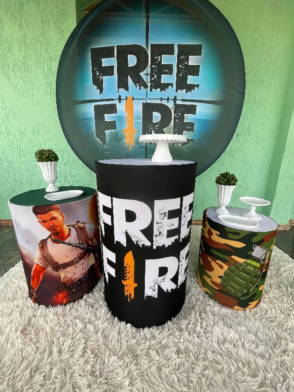 Decoração pegue e monte Free fire game
