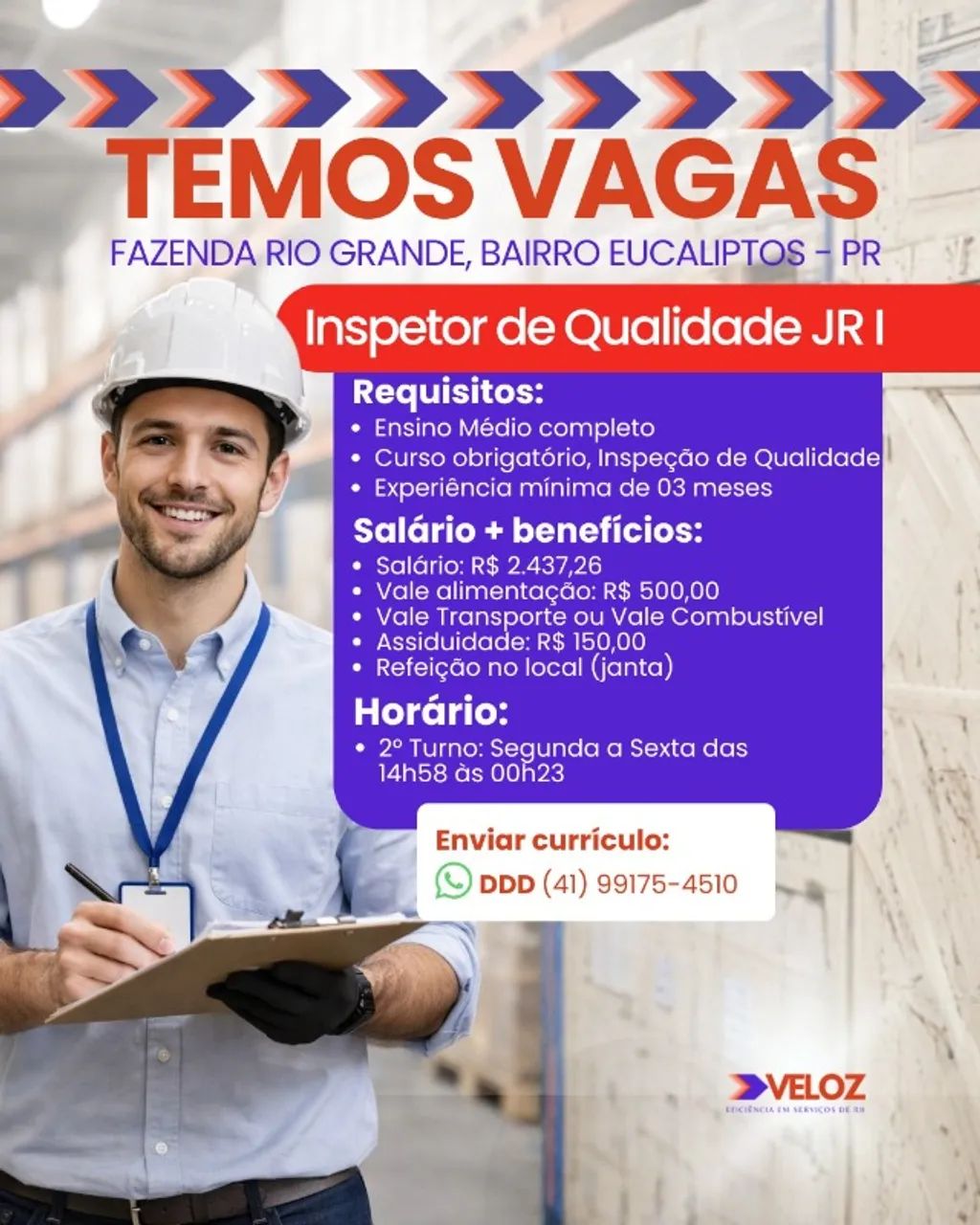 INSPETOR DE QUALIDADE 
