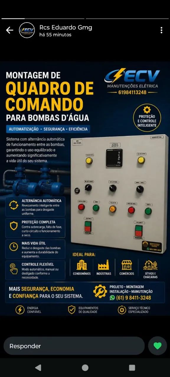 Quadro de bombas e nivel - Foto 3