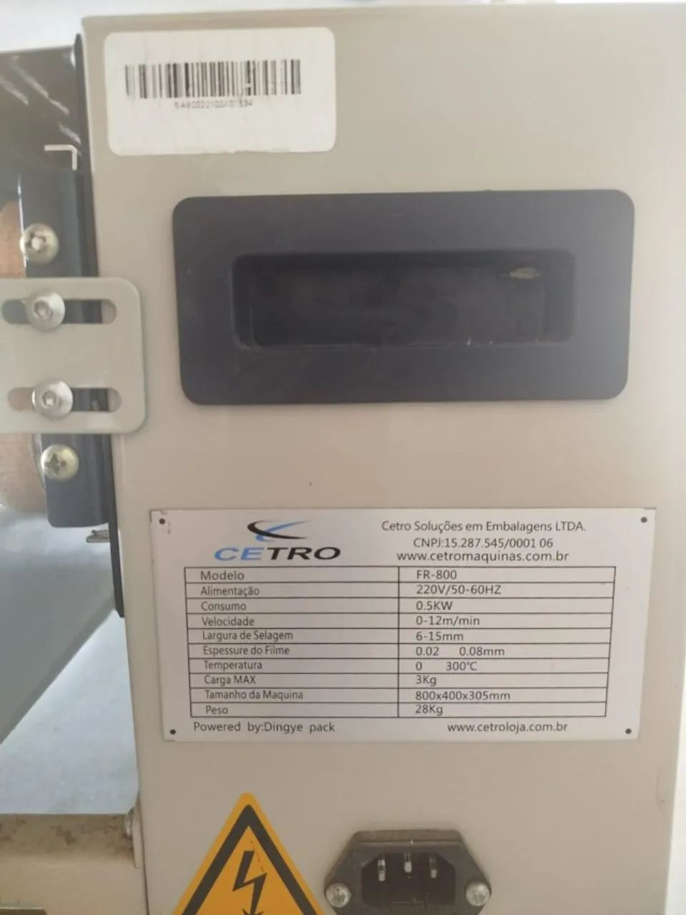 Seladora Automática Continua Horizontal Sa800