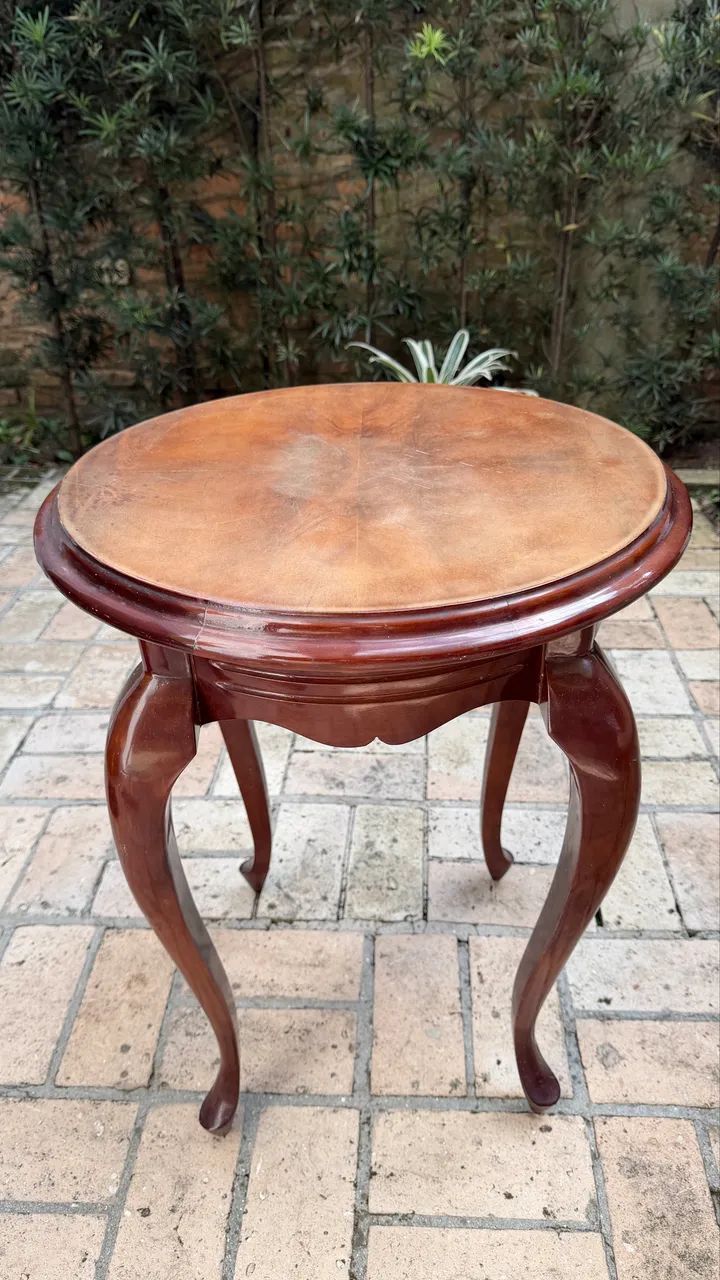Mesa de Mogno redonda de antiquário - Foto 2