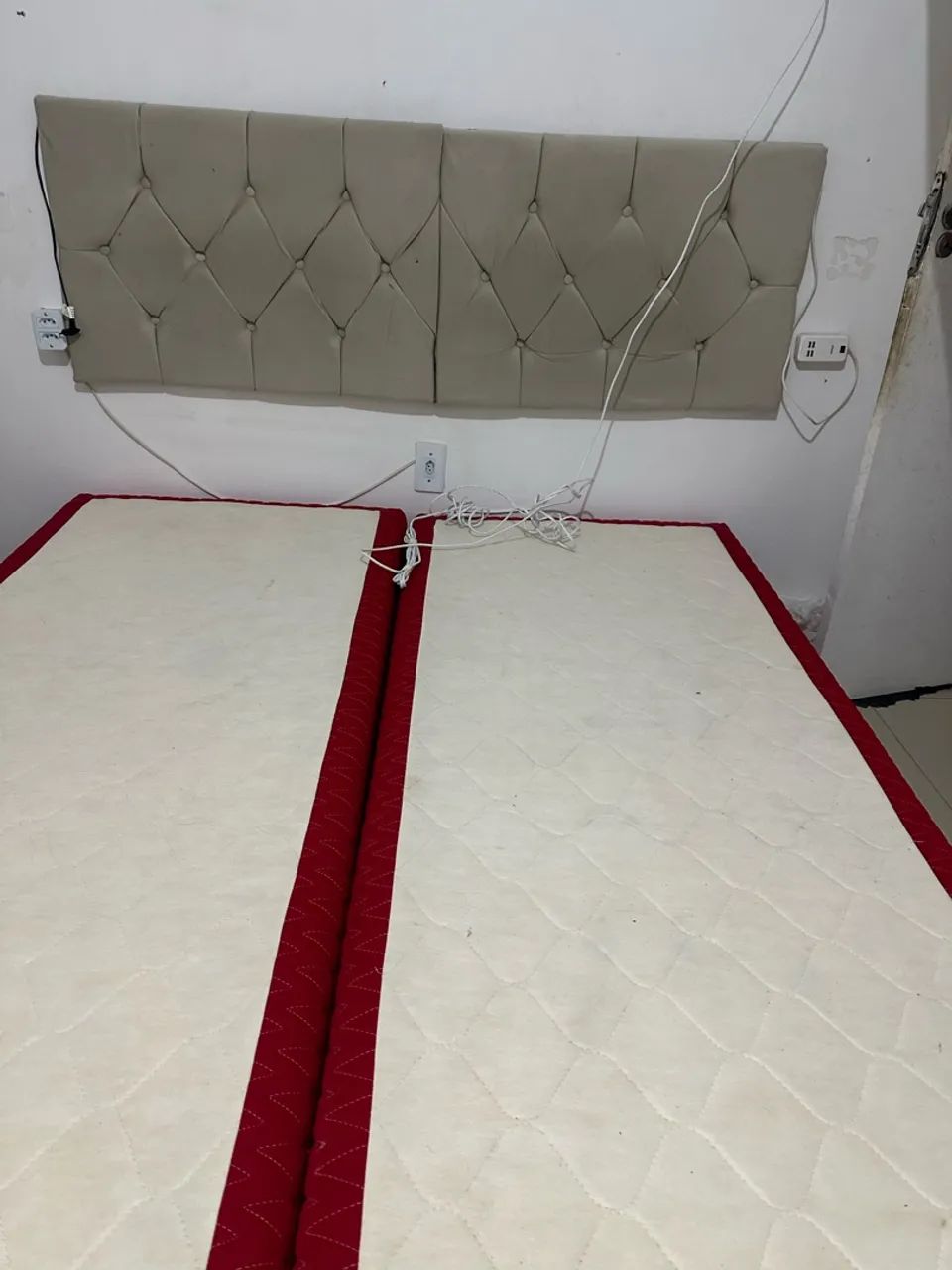 Cabeceira de cama mais base. Para cama queem. - Foto 4