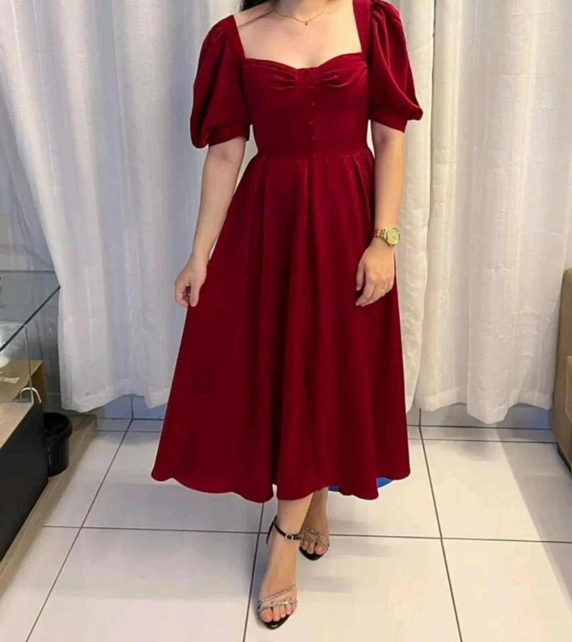 Vestido de cetim