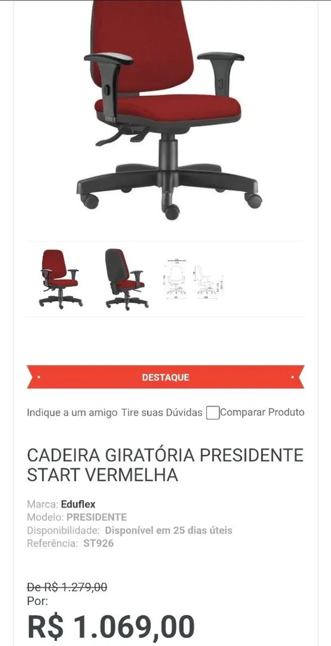 Cadeira executiva  - Foto 2