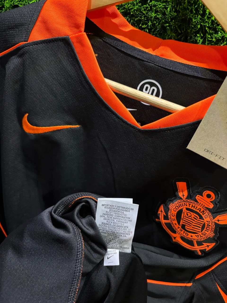 camisa Corinthians III preto e laranja  - Foto 2