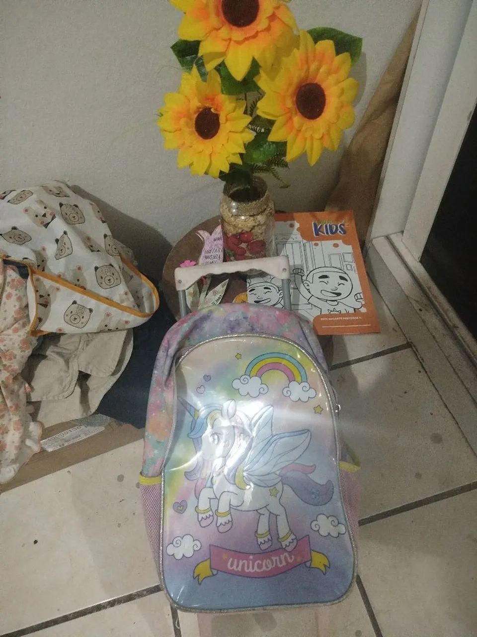 Kit Mochila infantil e Lancheira